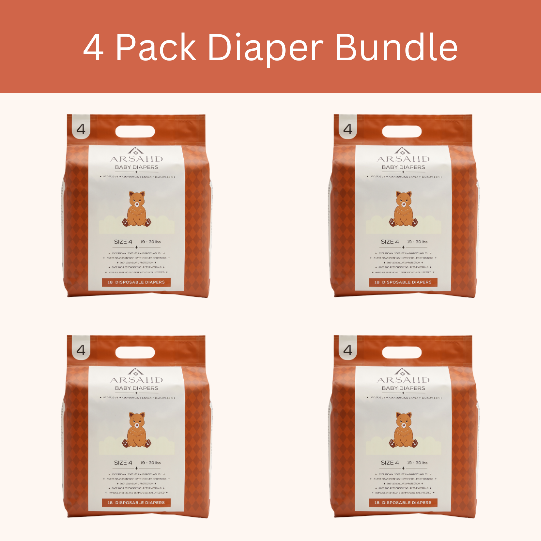 Size 4 Diapers | Eco Friendly Diapers | Overnight Diapers | ARSAHD